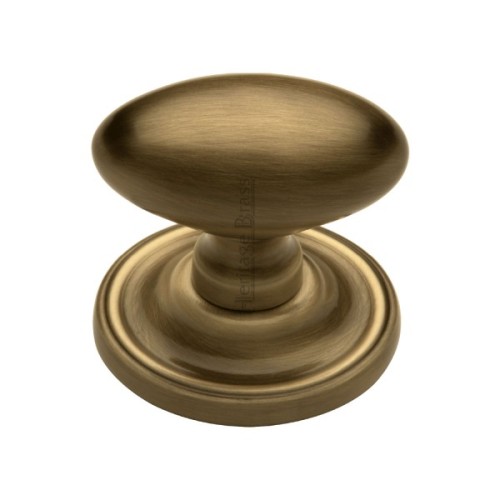 CHELSEA OVAL MORTICE DOOR KNOB ON CONCEALED ROSE